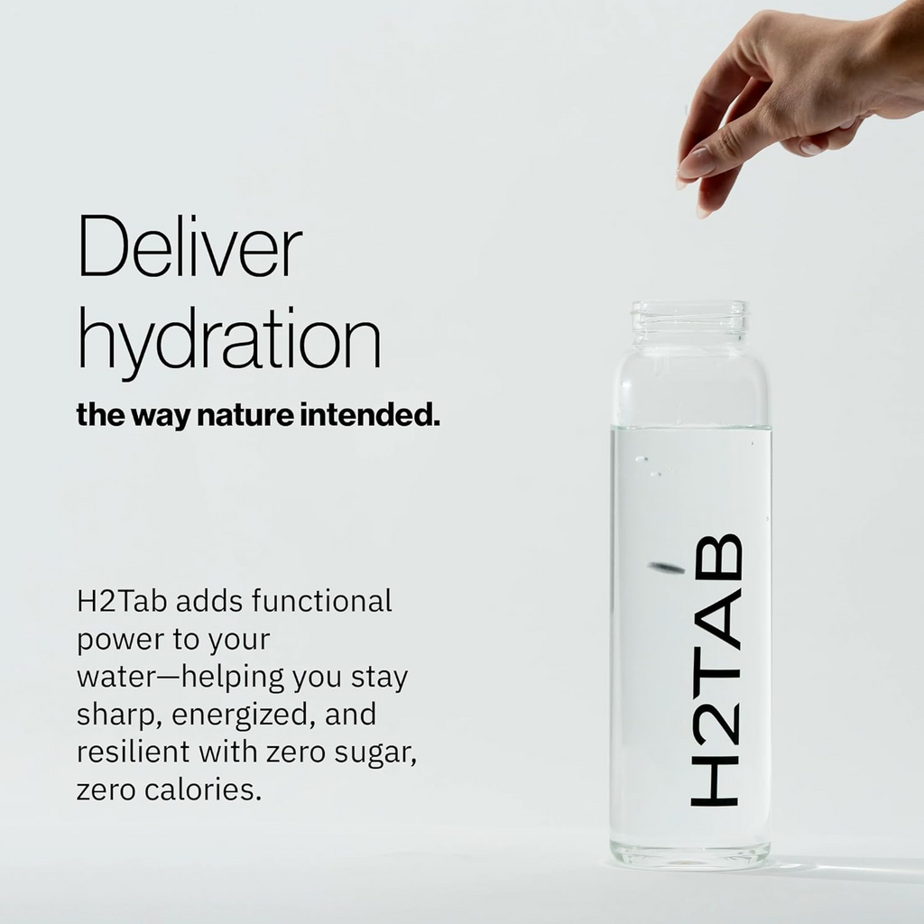 Molecular H2TAB Hydrogen Tablets with Magnesium - 12 PPM Hydrogen Tablets for Drinking Water - Rich in Antioxidants, Supports Cellular Health, Recovery & Cognitive Function (30 Count, Unflavored)