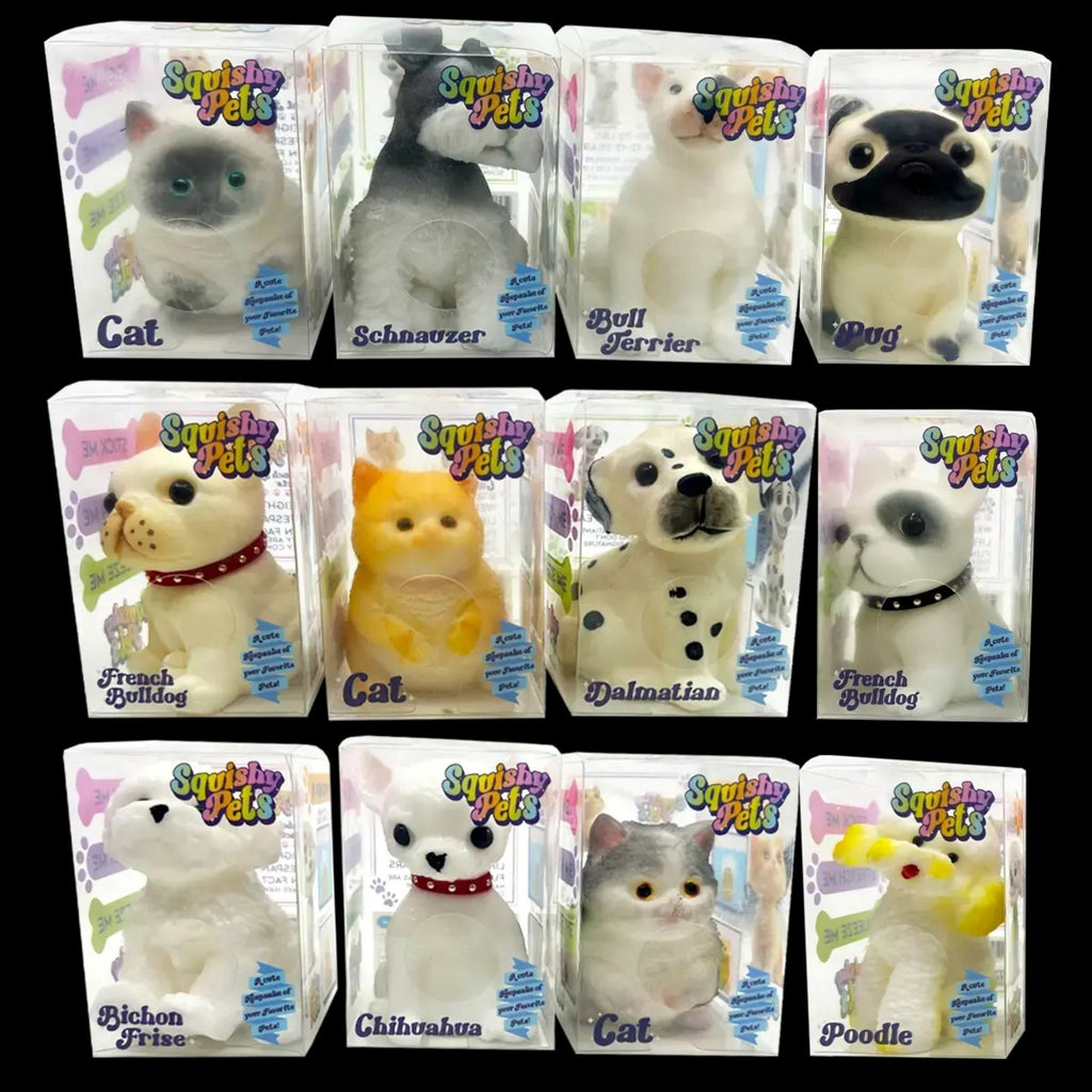 Squishy Pets Keepsake – Collectible Sensory Stress Relief Fidget for Kids Age 6+, Adults, Desk, School, Office & Travel