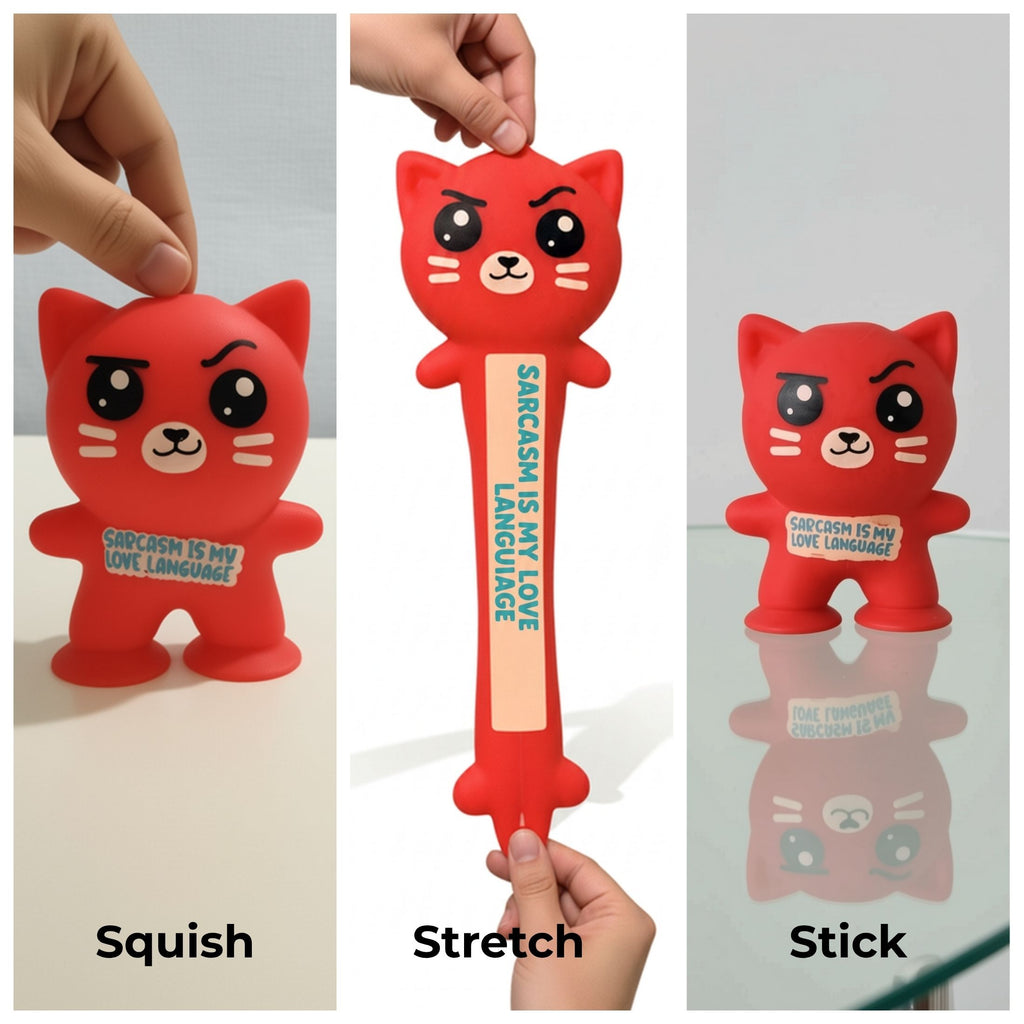 Emotional Support Suction Squishy – Sensory Stress Relief Fidget Toy for Kids, Teens & Adults