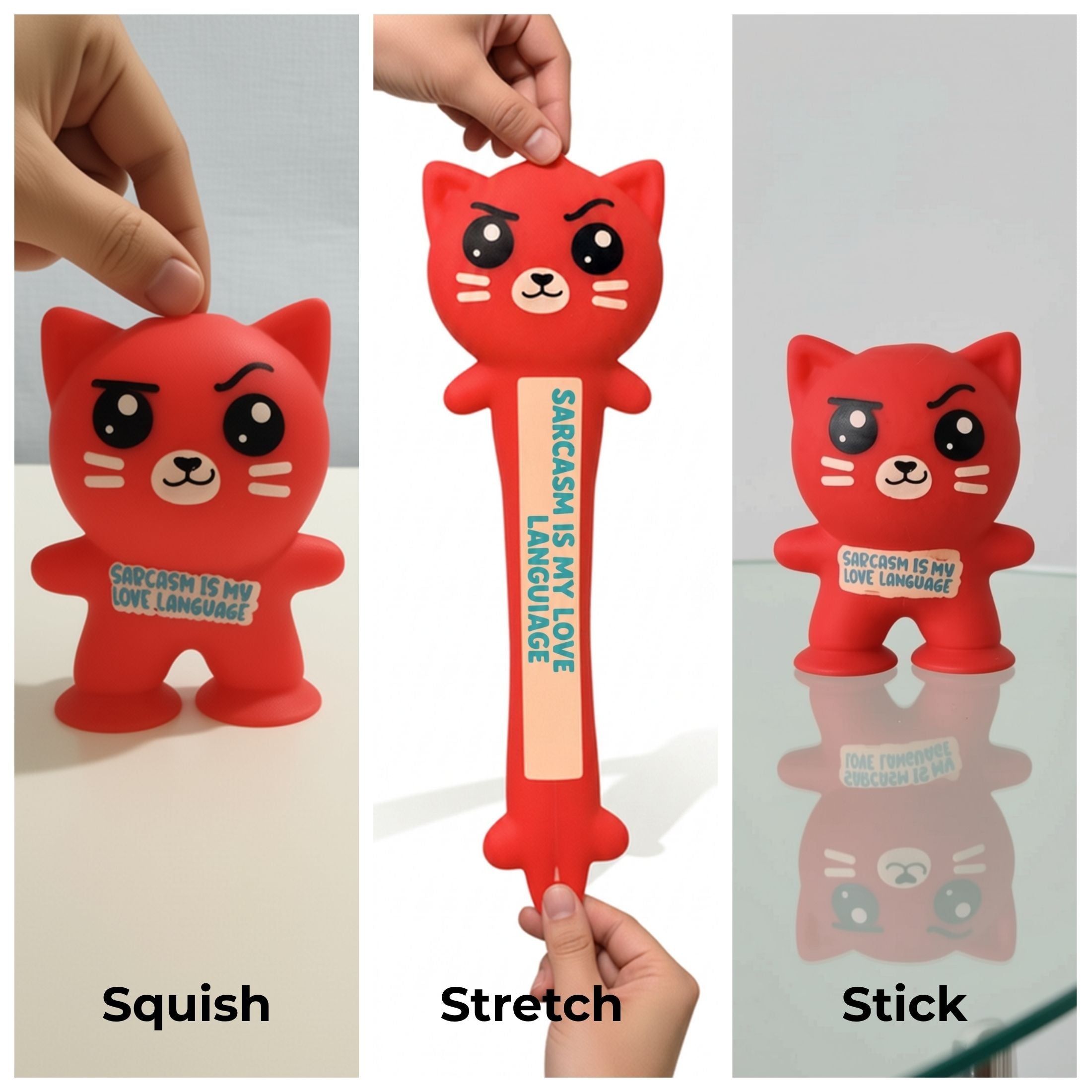 Emotional Support Suction Squishy – Sensory Stress Relief Fidget Toy for Kids, Teens & Adults