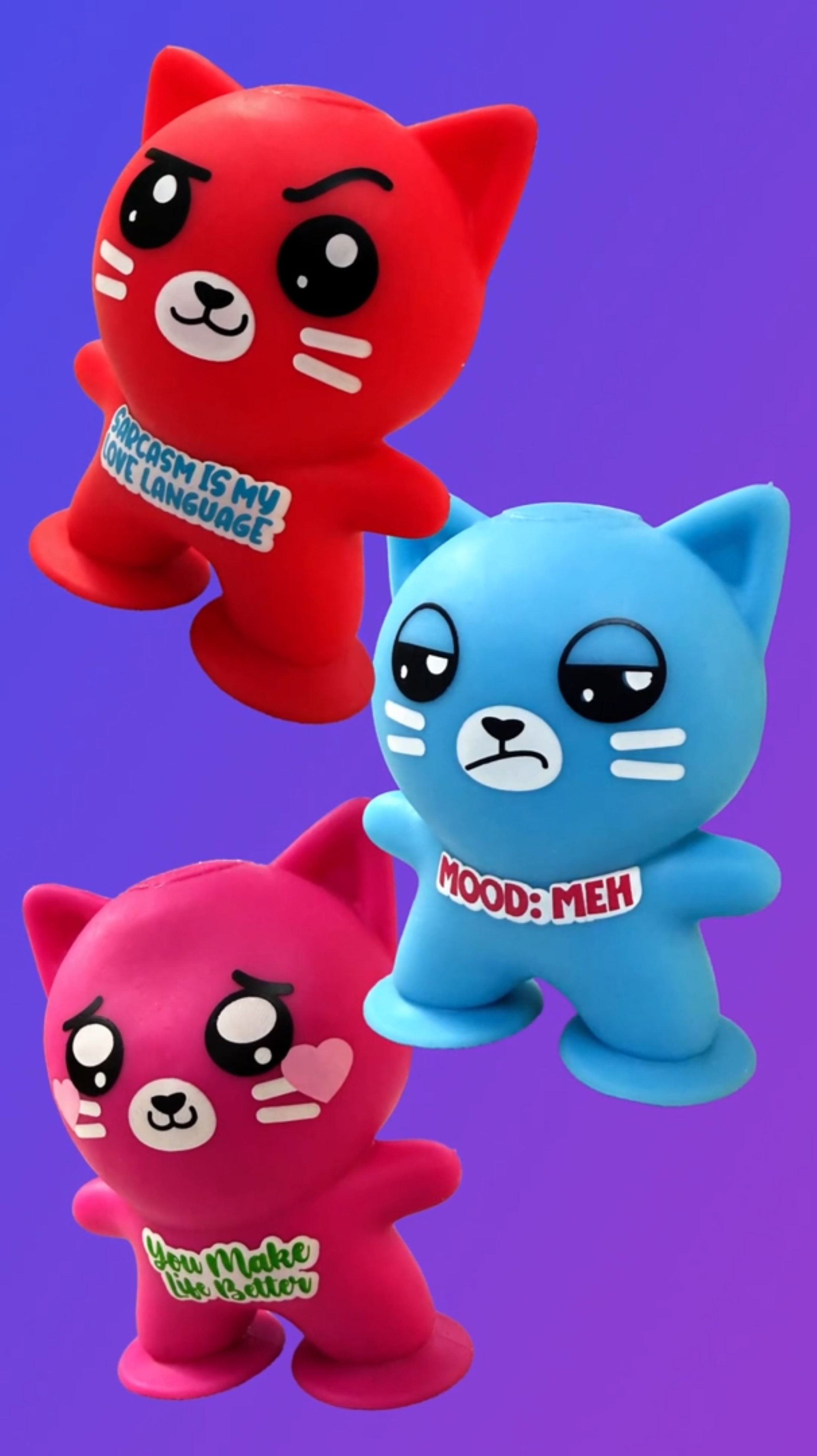 Emotional Support Suction Squishy – Sensory Stress Relief Fidget Toy for Kids, Teens & Adults