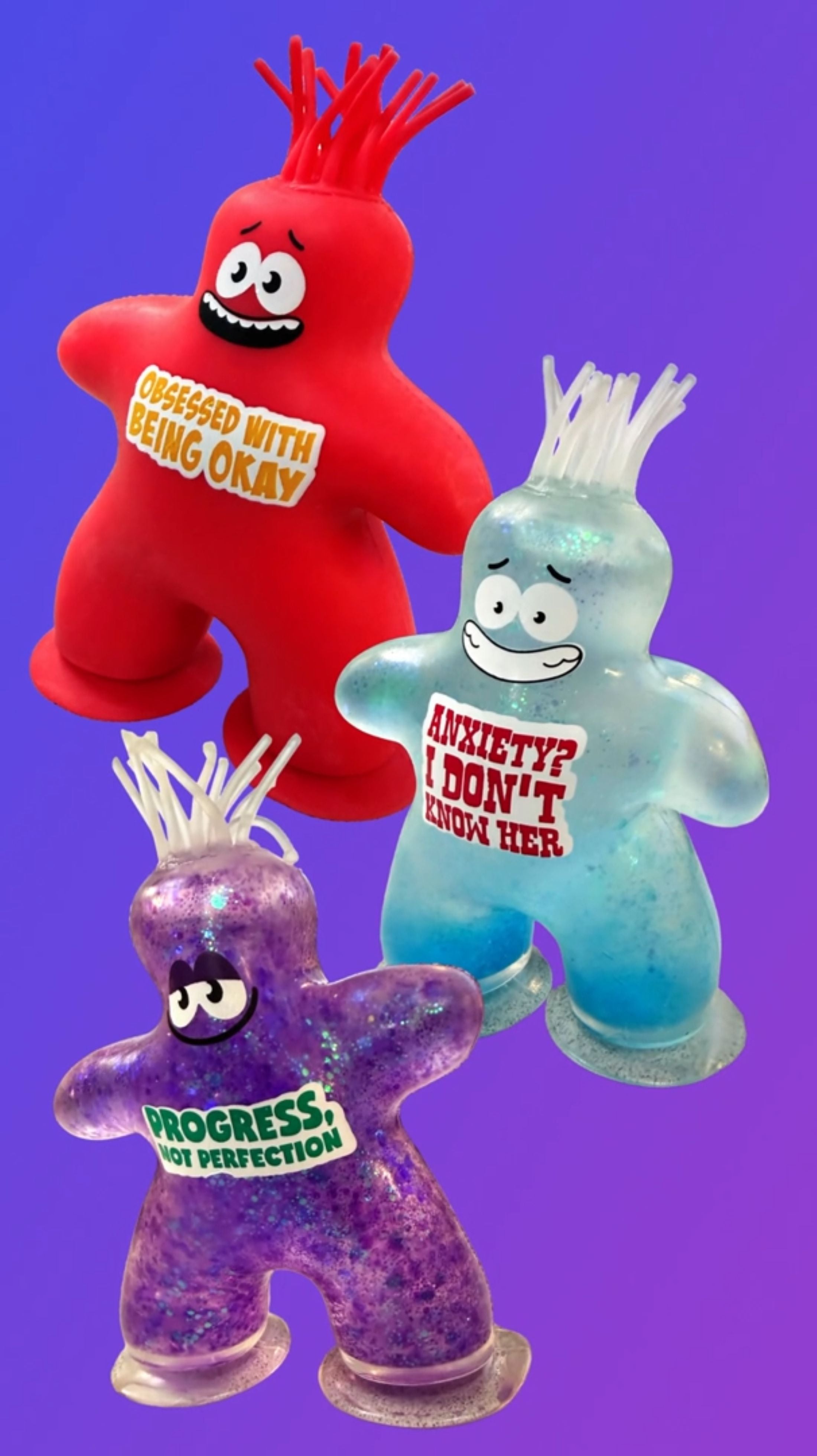 Emotional Support Suction Squishy – Sensory Stress Relief Fidget Toy for Kids, Teens & Adults