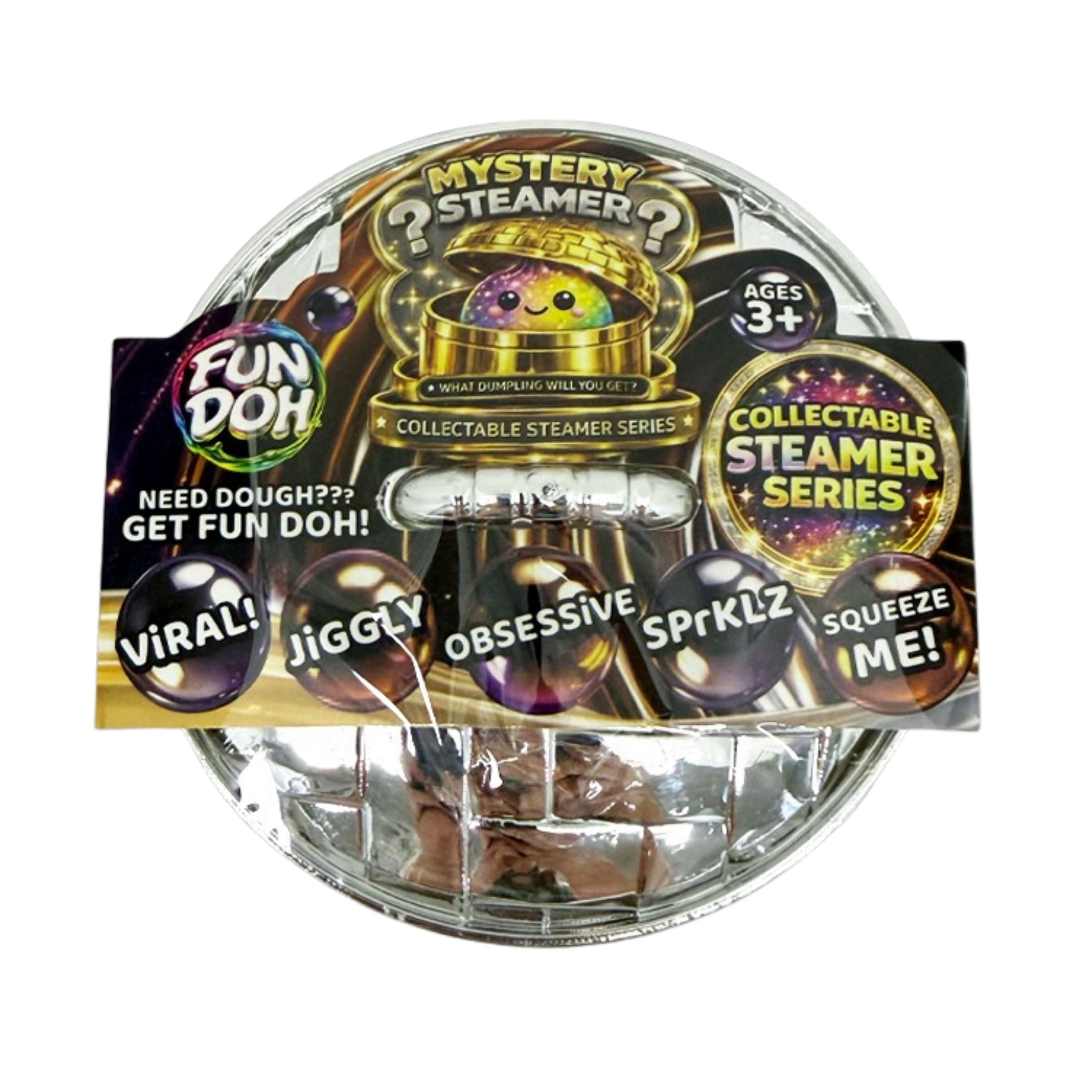 Fun Doh Fancy Mystery Dumpling Squishy Toy – 4in Collectible Series, Assorted Style