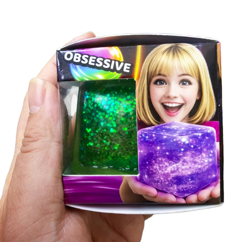 Fun Doh Squish and Squeeze Squishy Cube Stress Relief Fidget Toy