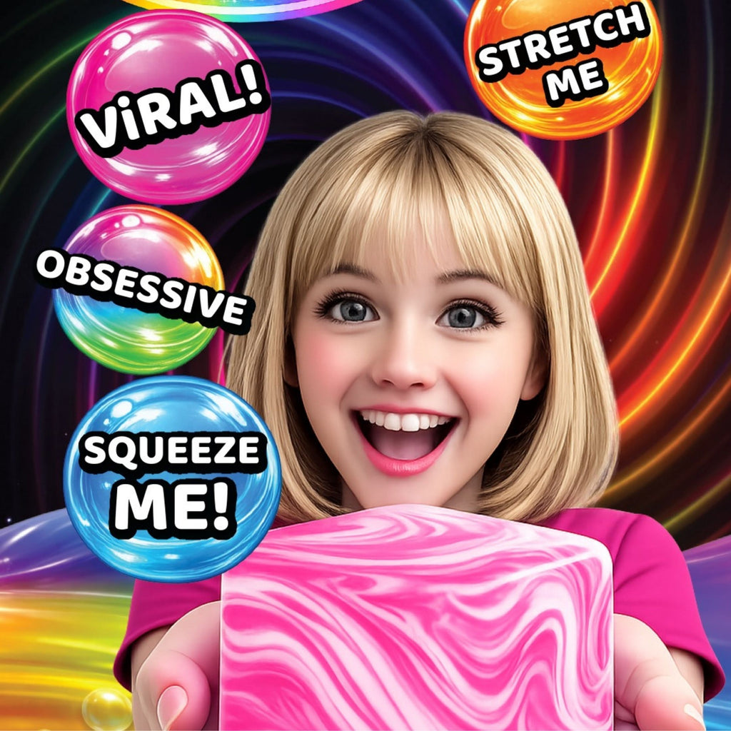 Fun Doh Swirl Squishy Cube – Sensory Stress Relief Fidget Toy