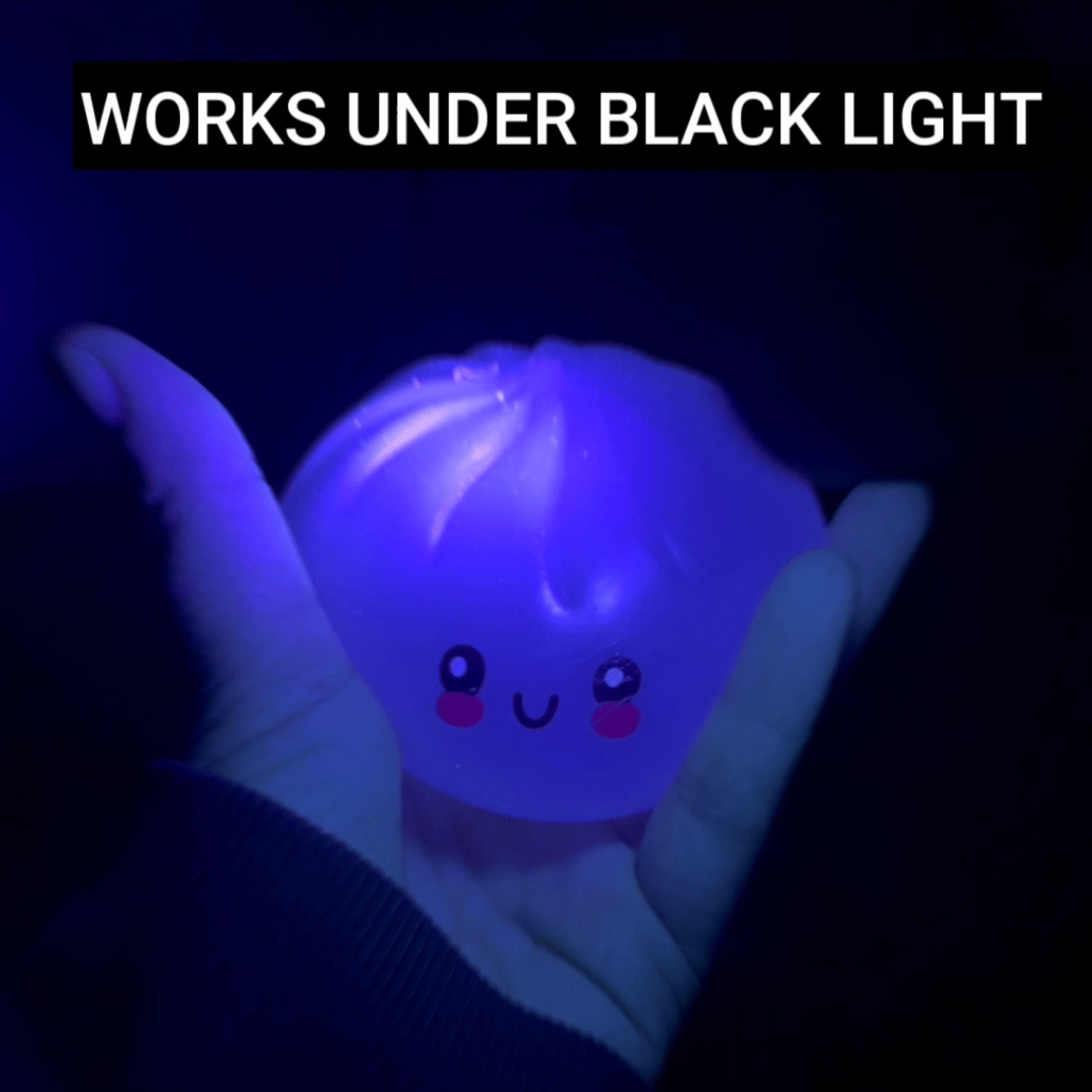 Fun Doh Color Changing Squishy Dumpling Toy – Changes in Sun, Glows in Blacklight, Assorted