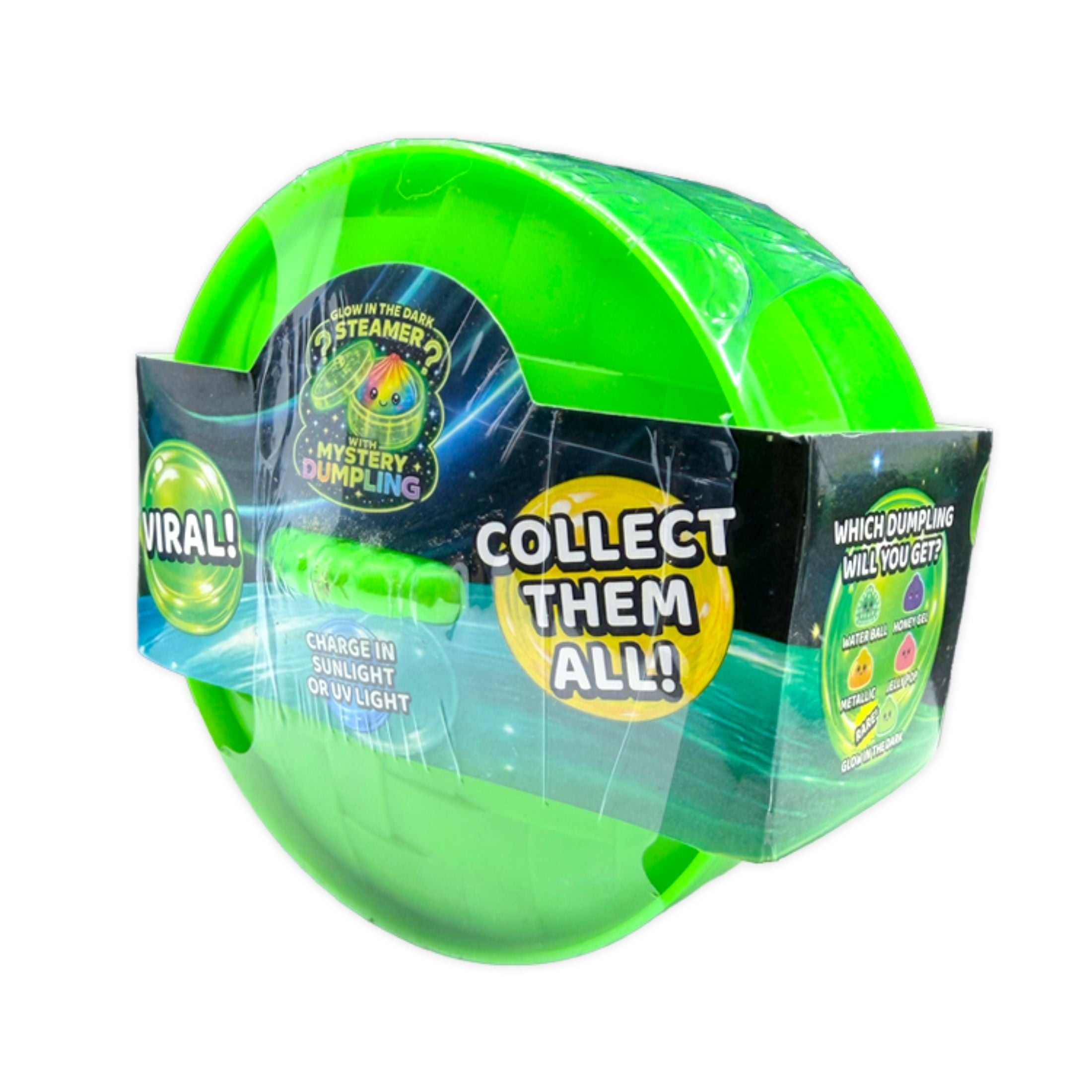 Fun Doh Glow-in-the-Dark Mystery Squishy Dumpling Toy – Rare Pull, Random Style