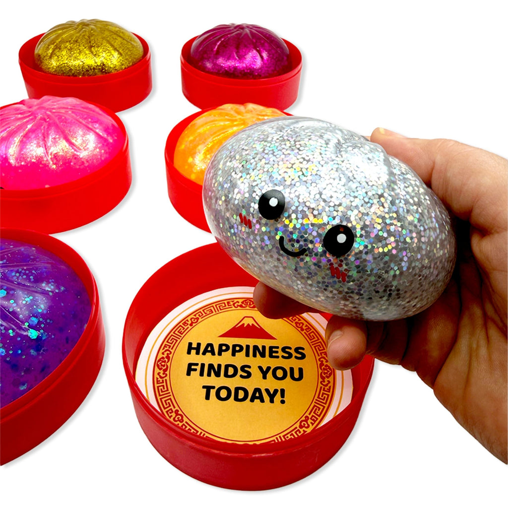 Fun Doh SquishZilla Fortune Cookie Squishy Dumpling Toy – Includes One Assorted Style