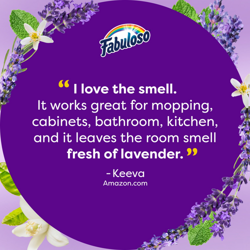 Fabuloso 2X Multi-Purpose Cleaner, No Rinse Floor Cleaner, Lavender Scent, 56 fl oz